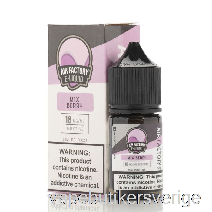 Vape Sverige Mix Bär - Air Factory Salter Eliquids - 30ml 50mg